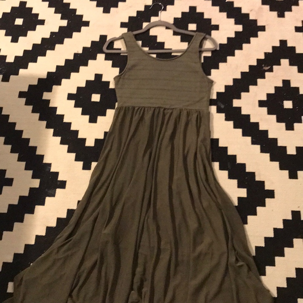 Olive Green H&M Maxi Dress